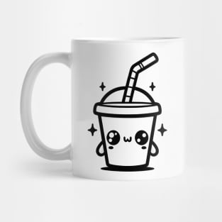 Sweet Soda Cup With A Straw Mug